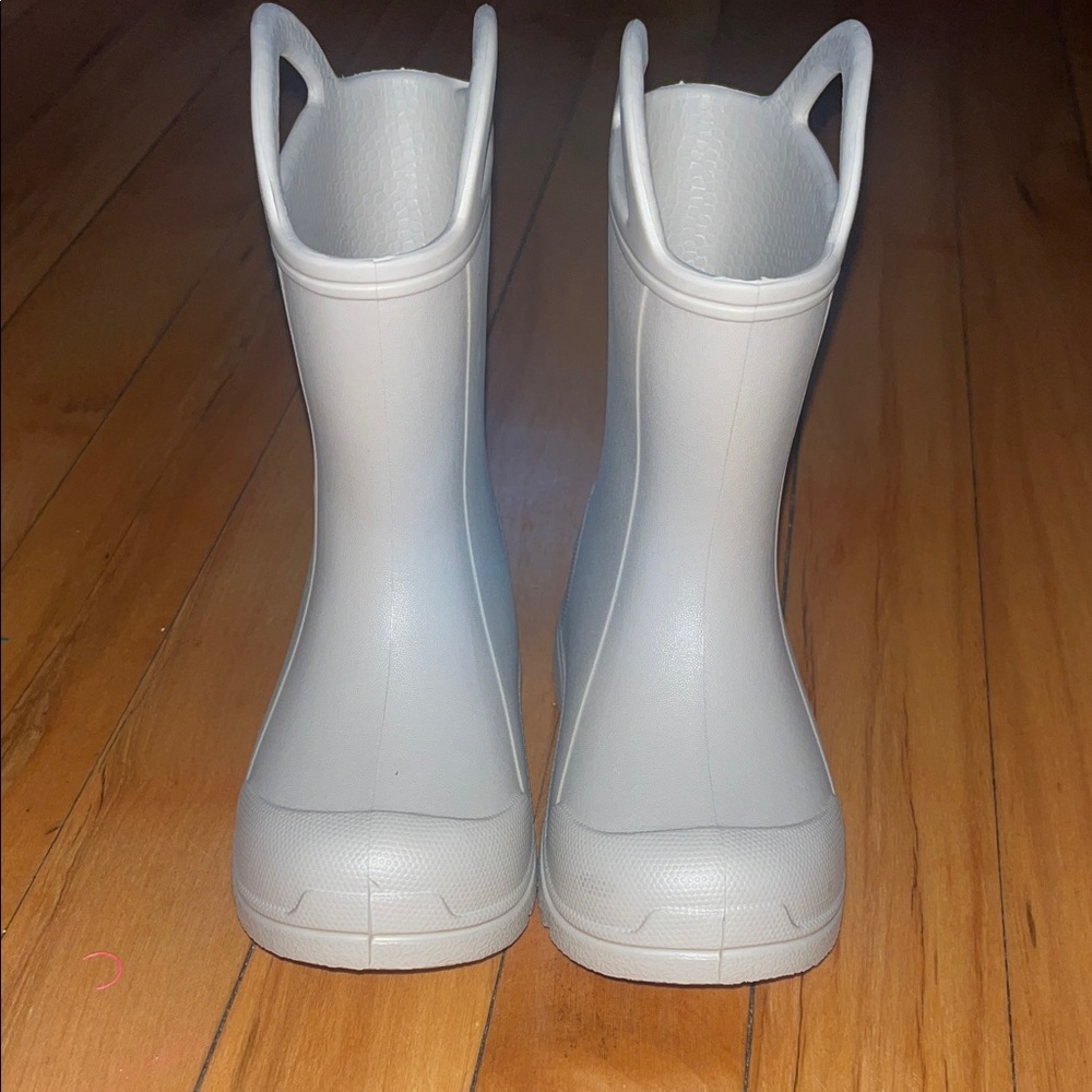 BearPaw Kids Cream Rain Boots
